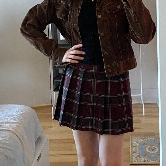 Sunday Best Plaid Olive Pleated Micro Skirt - Picture 8 of 9